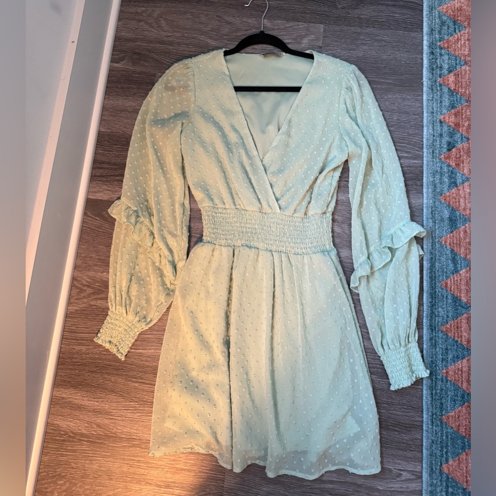 Mint green dress